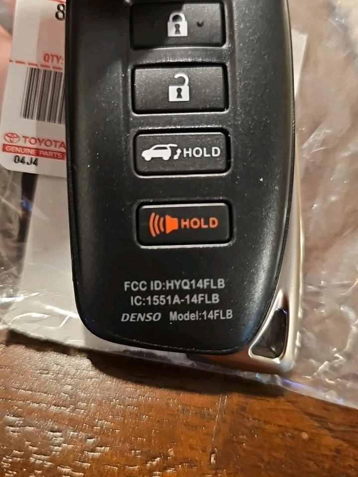 Llave remota inteligente sin llave Lexus NUEVA OEM 89904-0E180 Foto 2 de 2