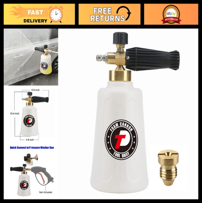 #ad Pressure Washer Foam Cannon for Car Wash Snow Foam Lance 1.1mm Nozzle Quick $44.99
