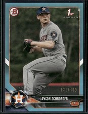 2018 Bowman Draft #BD-23 Jayson Schroeder Sky Blue #/499