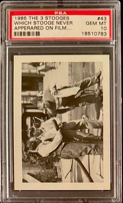 PSA 10 1985 FTCC The Three 3 Stooges #43 What Stooges Never Film GEM MINT, POP 7