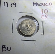 1979 MEXICO 10 CENTAVOS UNC COIN 10c  Corn Cob Ear