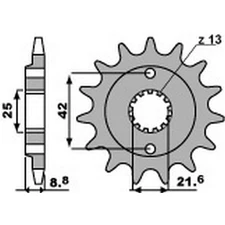 35990 - Sprocket 520 Compatible with KAWASAKI ZR 550 ZEPHYR (ZR550B) 550 1990-19