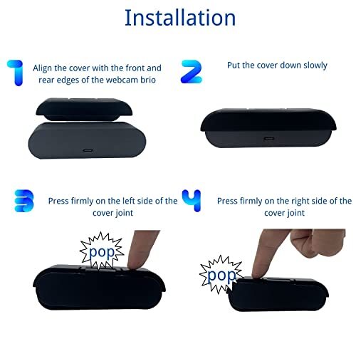 Webcam Cover Compatible with Logitech Brio 4K Webcam, Camera Lens Privacy - Picture 5 of 7