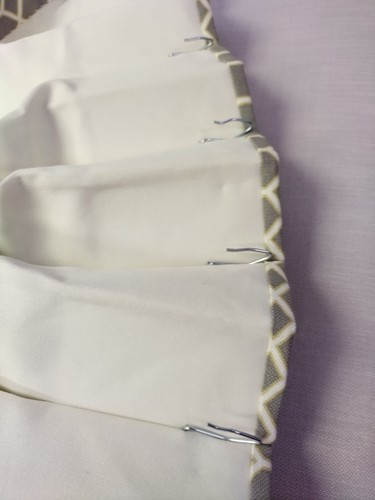 2 pairs of Modern Single Pleated Lined Draperies - Picture 3 of 4