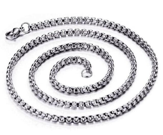5pcs Lot Silver Rolo Chain Necklace Stainless Steel Jewelry For Women 3mm 18&#039