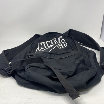 nike action sports piedmont backpack Nike SB Piedmont Black and White Backpack Skateboarding School Zipper  Pockets