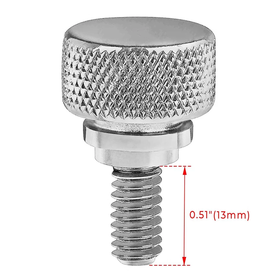 Tornillo de asiento de acero inoxidable cromado para Harley Davidson Street Road 1996-2023 Foto 3 de 4