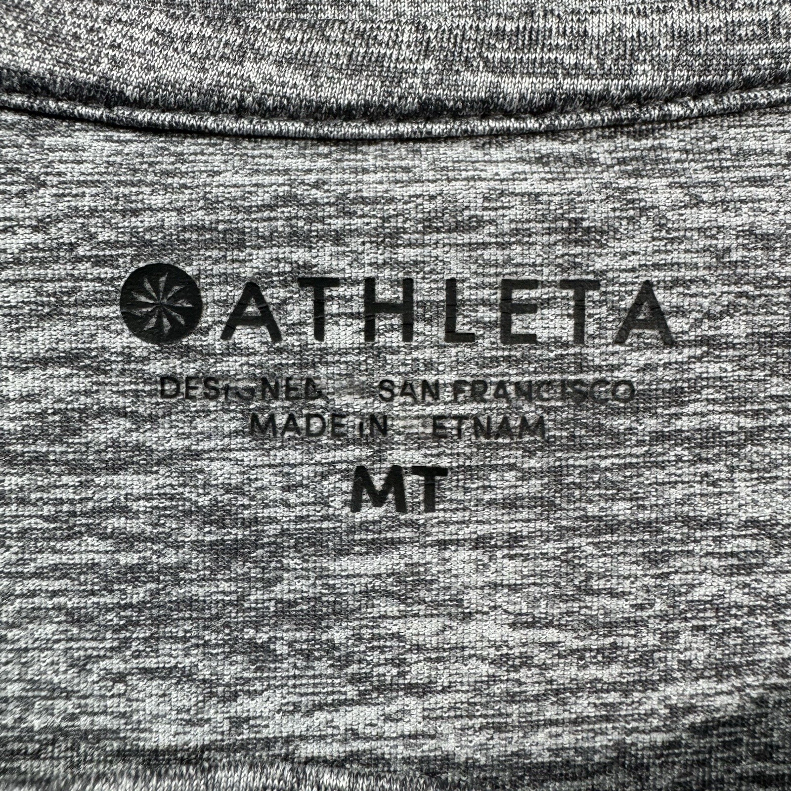 athleta sunlover upf heather open back activewear shirt