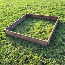 Planters For Garden Small Raised Bed Wooden Flower Bed Vegetable Herb Brown