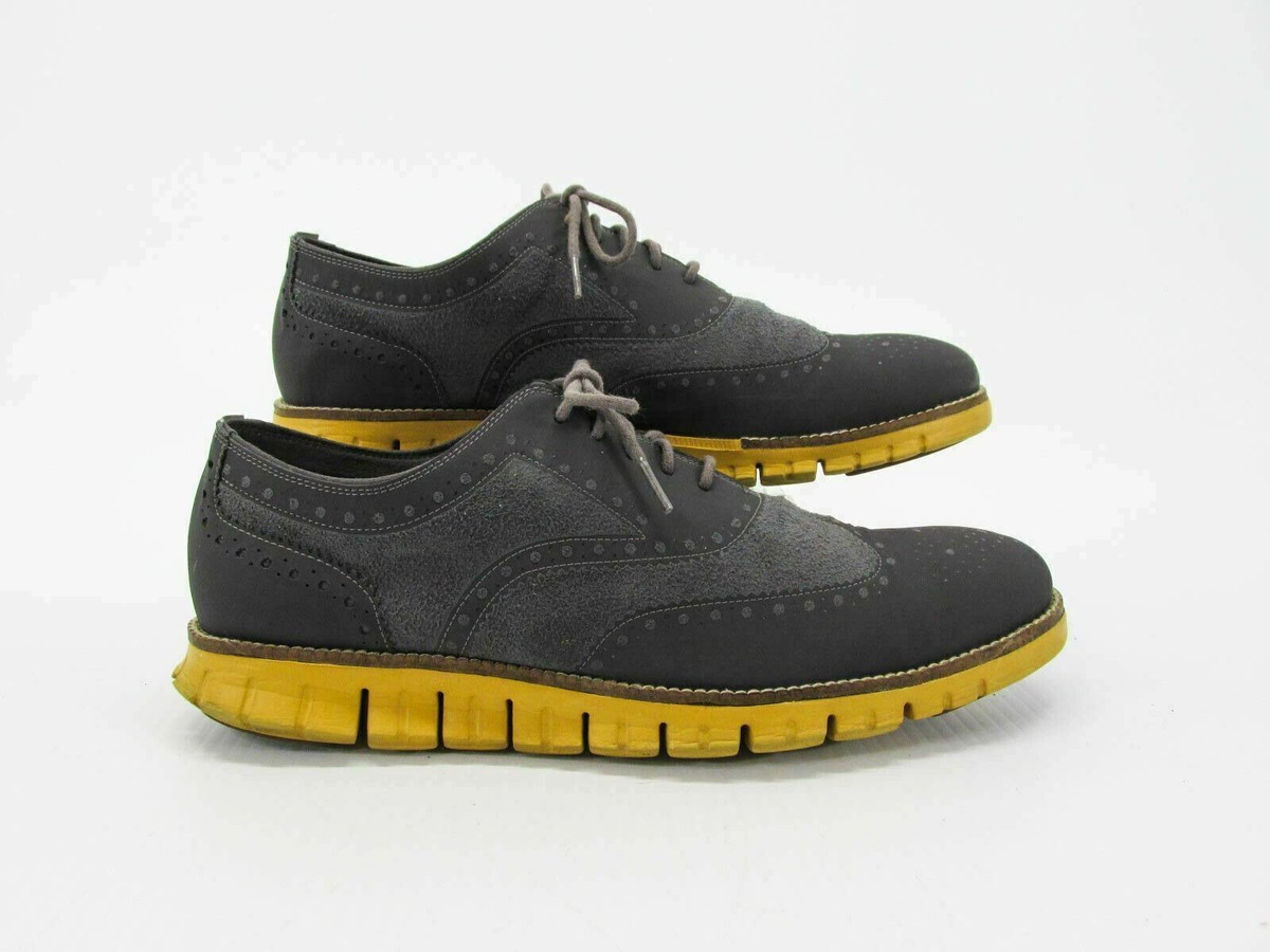 Cole Haan Men Shoe Zerogrand Wingtip Size 11M Gray Oxford 