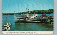 Postcard M/v Mount Washington Weirs Beach Lake Winnipesaukee New Hampshire 