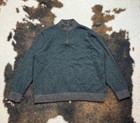 Pendleton Men's Shetland Quarter Zip Sweater Washable Wool Size XL @GG