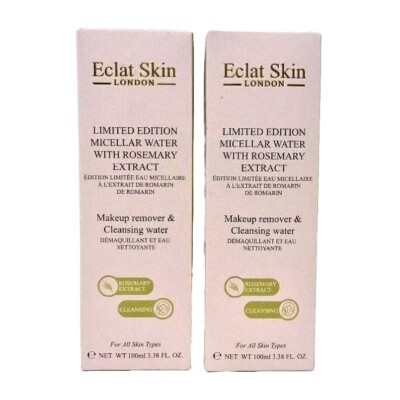 Eclat Skin || Limited Edition Micellar Water w/ Rosemary Extract 3.38oz LOT OF 2