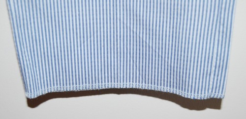 Pantalone uomo Scott James blu a righe Russ piatto davanti nuovo con etichette tg 32 senza orlo FUNZIONA PICCOLO - Foto 7 di 10