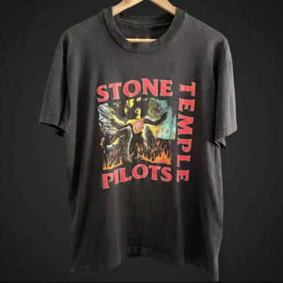1992 Stone Temple Pilots T Shirt Black Size S-5XL TOUR TEE T SHIRT
