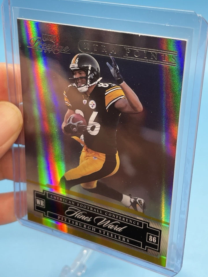 2007 Playoff Prestige Xtra Points #115 ~ HINES WARD ~ Pittsburgh Steelers 💥 - Image 3 of 4