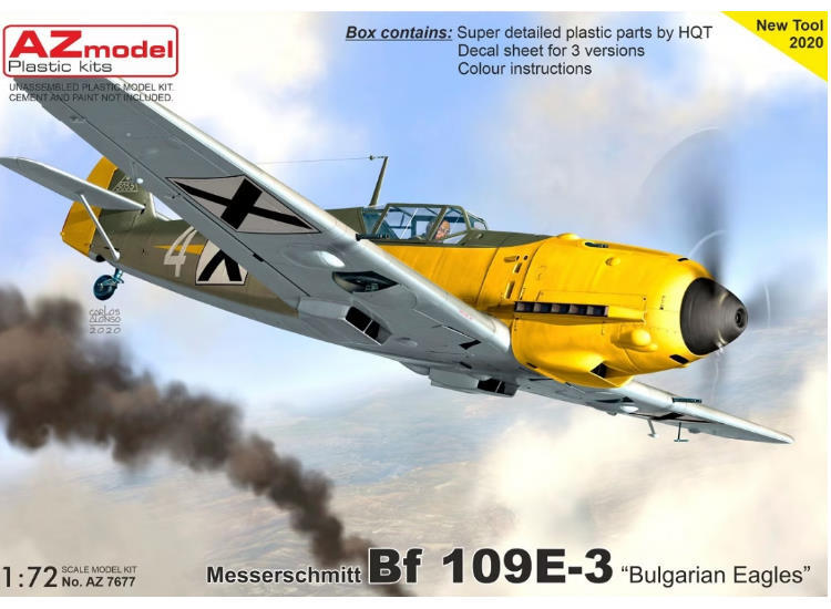 AZ Models 1/72 7677 Messerschmitt Bf 109E-3 Bulgarian Eagles