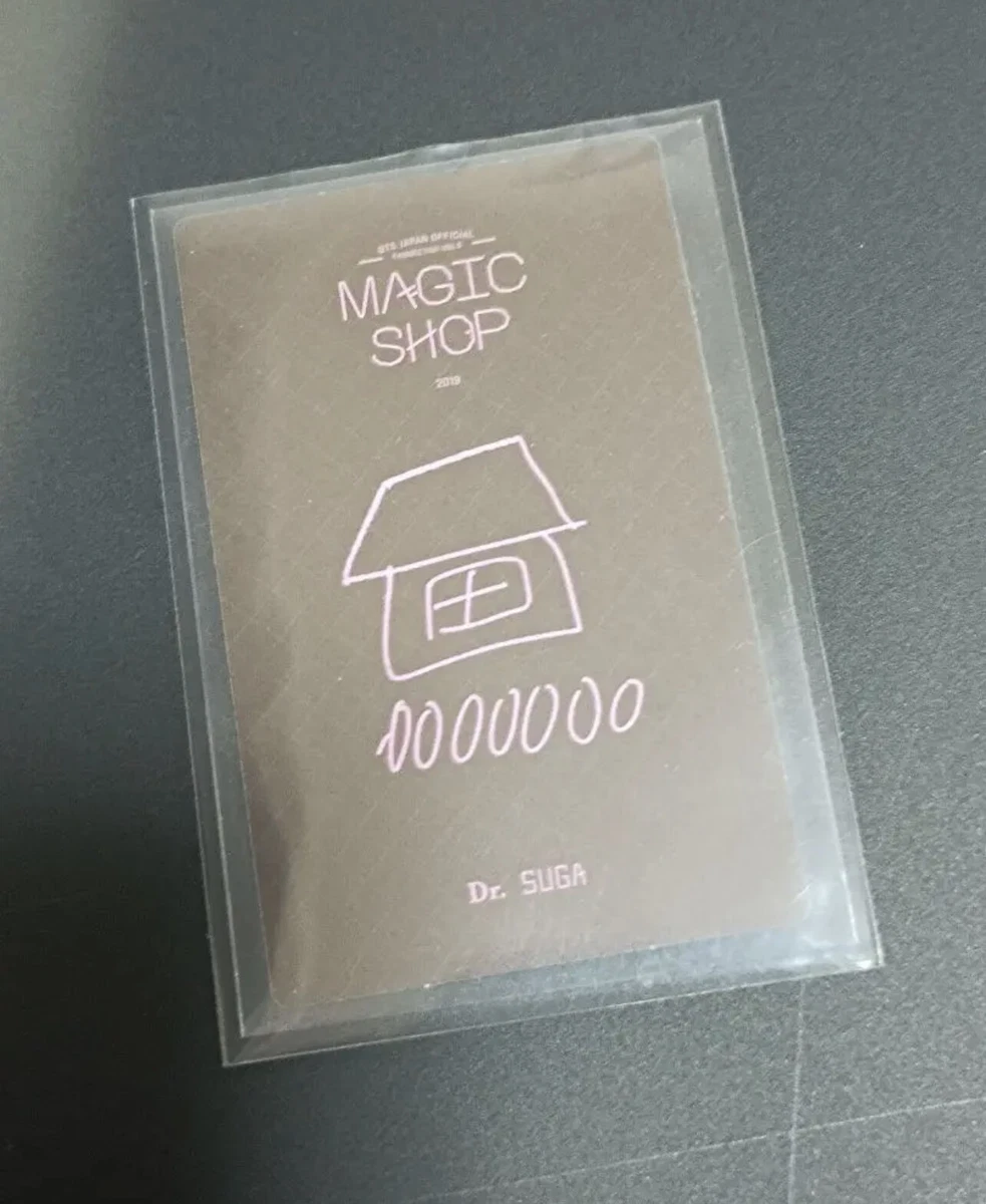BTS JAPAN OFFICIAL FANMEETING VOL.5 MAGIC SHOP DVD Limited Photo Good Card SUGA