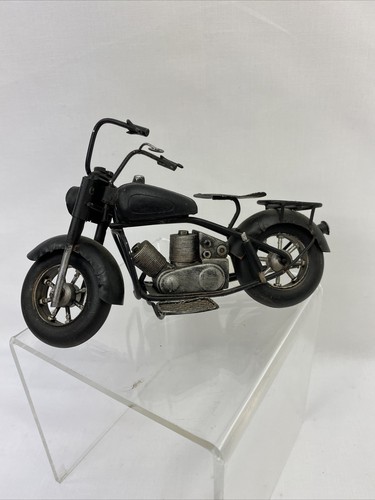 Motorcycle Vintage Handmade Metal Tin 