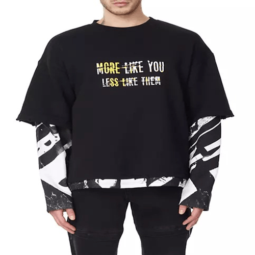 As Is Studio Park x Amy Stran Embossed Step Hem Sweatshirt