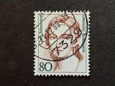 GERMANY WEST DEUTSCHE BUNDESPOST 1986 FAMOUS WOMEN 80 CLARA SCHUMANN USED