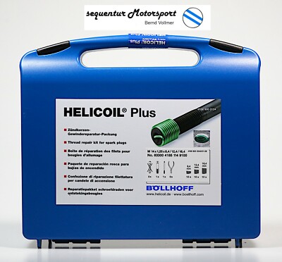 HELICOIL PLUS Gewinde Reparaturpackung für defekte Zündkerzengewinde M 14 x 1,25