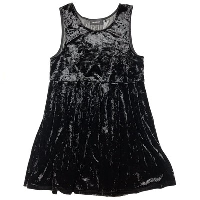 urban outfitters black velvet dress
