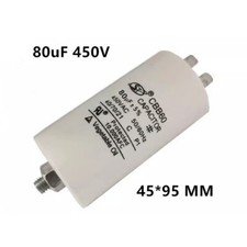 CBB60 80MFD 80uF 450V 450VAC Start Capacitor Motor HVAC For Washer Screw 45 95