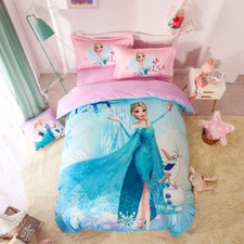 Disney Frozen Velvet Duvet Cover Set Anna Elsa Twin