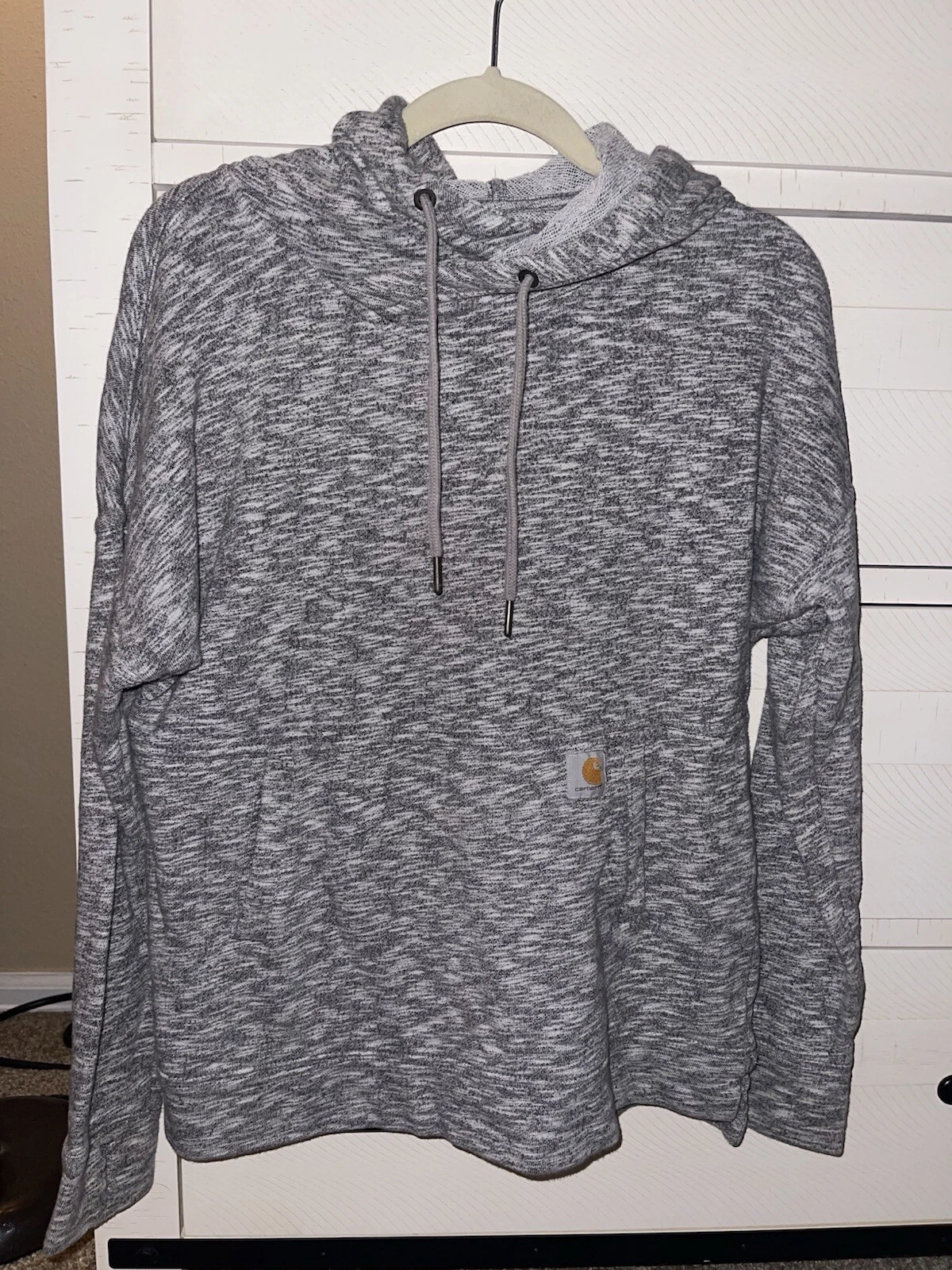 Carhartt Gray Newberry Cowl Relaxed Fit Hoodie Women Size Small 4/6