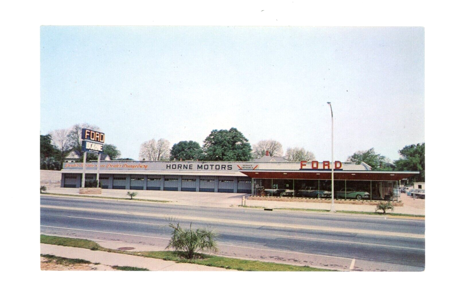 Horne Motors Ford Car Dealership Orangeburg, South Carolina c 1956 eBay