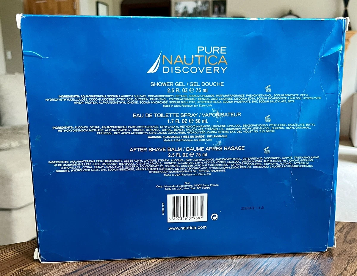 PURE NAUTICA DISCOVERY 1.7oz Eau De Toilette Shower Gel After
