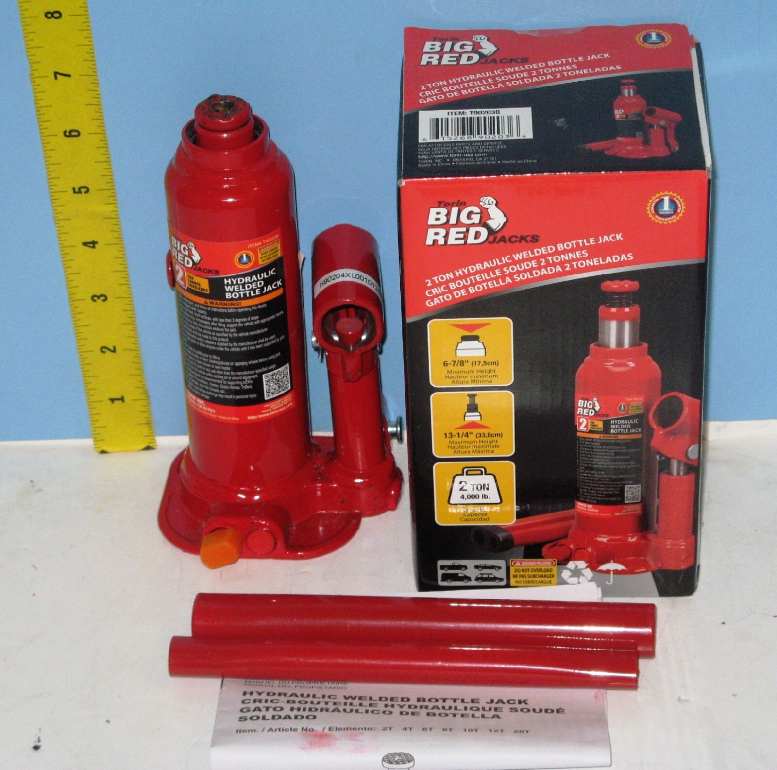 Torin 2 ton ADAPTED bottle jack BMW X1X2X3X5, Mini and Mercedes SUV