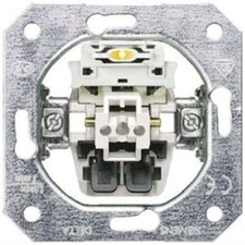 10 A Flush Mount Rocker Light Switch Clip In VDE, 250 V 55mm Not Illuminated IP2