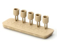 Mu N-A50190 - Fertigmodell AbfallbehäLter Holz 5X - Spur N - Neu