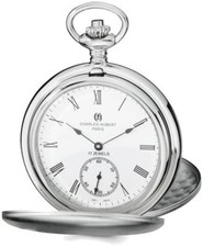 Charles Hubert Stainless Steel White Dial Pocket Watch XWA4335