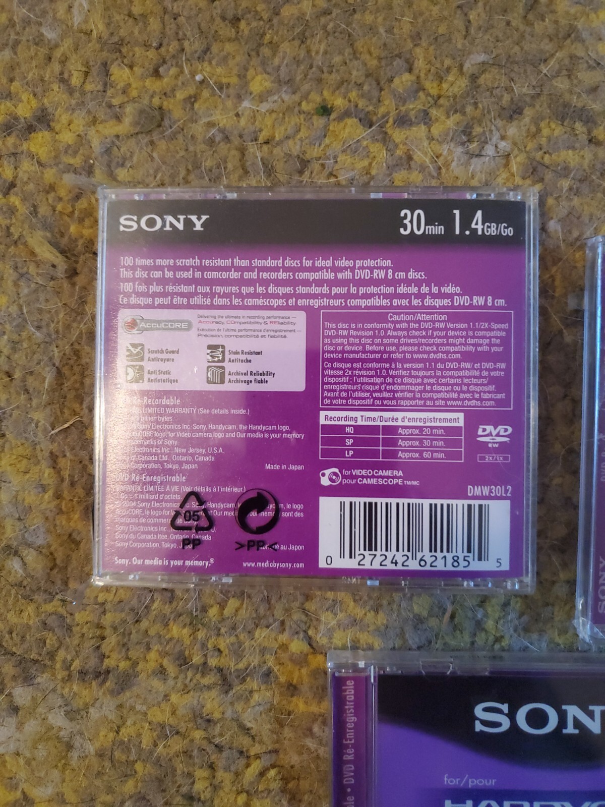 Lot of 3 Sony Handycam DVDRW Camcorder 30 Minute 1.4 GB Disc SEALED & NEW 27242621855 eBay