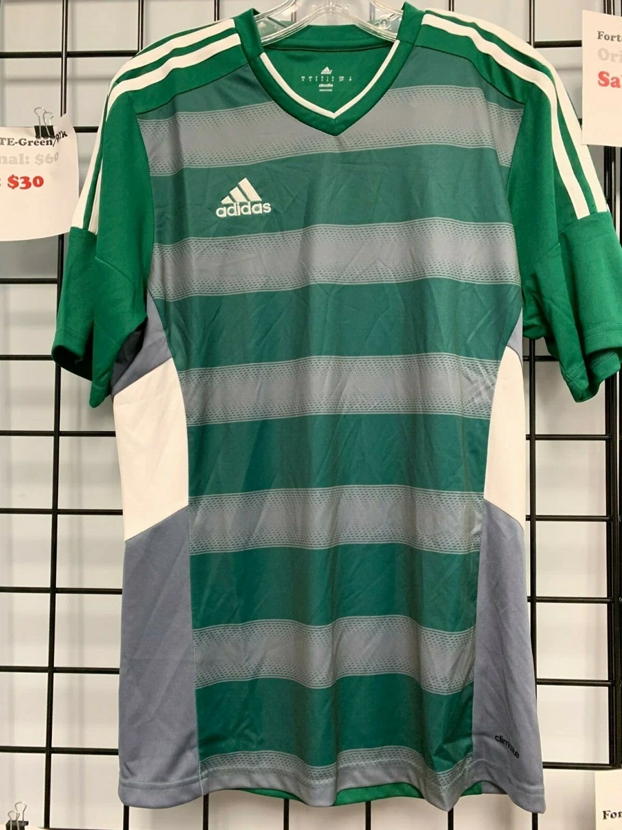 Adidas Fortore Custom Soccer Jersey Green/Grey