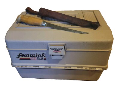 Fenwick Wide Body Tackle Box w/ Marttinii Finland Fillet Knife