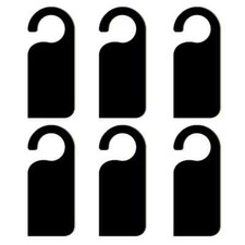 Door Sign Double-Sided Chalkboard Hangers, 6 Pcs