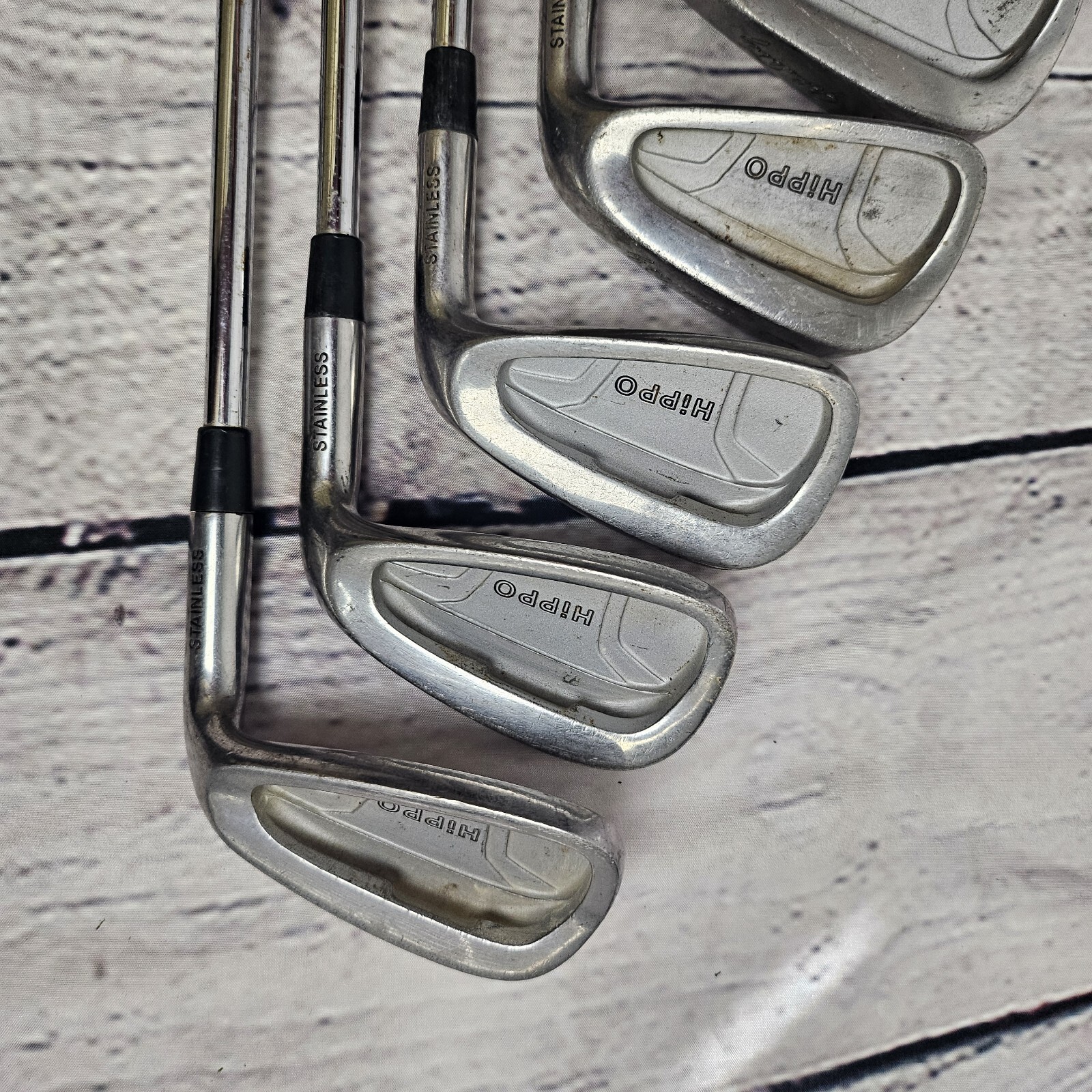 Hippo John Daly Iron Set 3,4,5,6,7,8,9,P Set Golf Clubs Original Grips