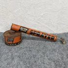 VTG 50s Black Flag Hand Pump Bug Sprayer Orange 15 in Tin Insecticide USA
