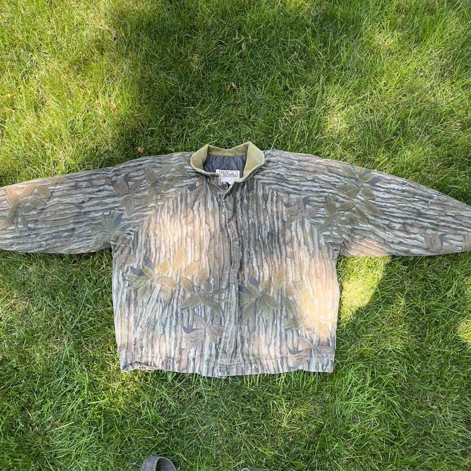 Vtg Walls Blizzard Pruf Realtree Bib Set Men XL Tree Bark Camouflage Made In USA - Image 3 of 4