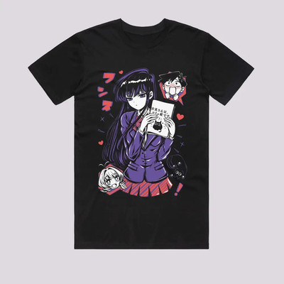 Anime Komi San T-Shirt Size S-5XL, Gift For Friends, For Kids