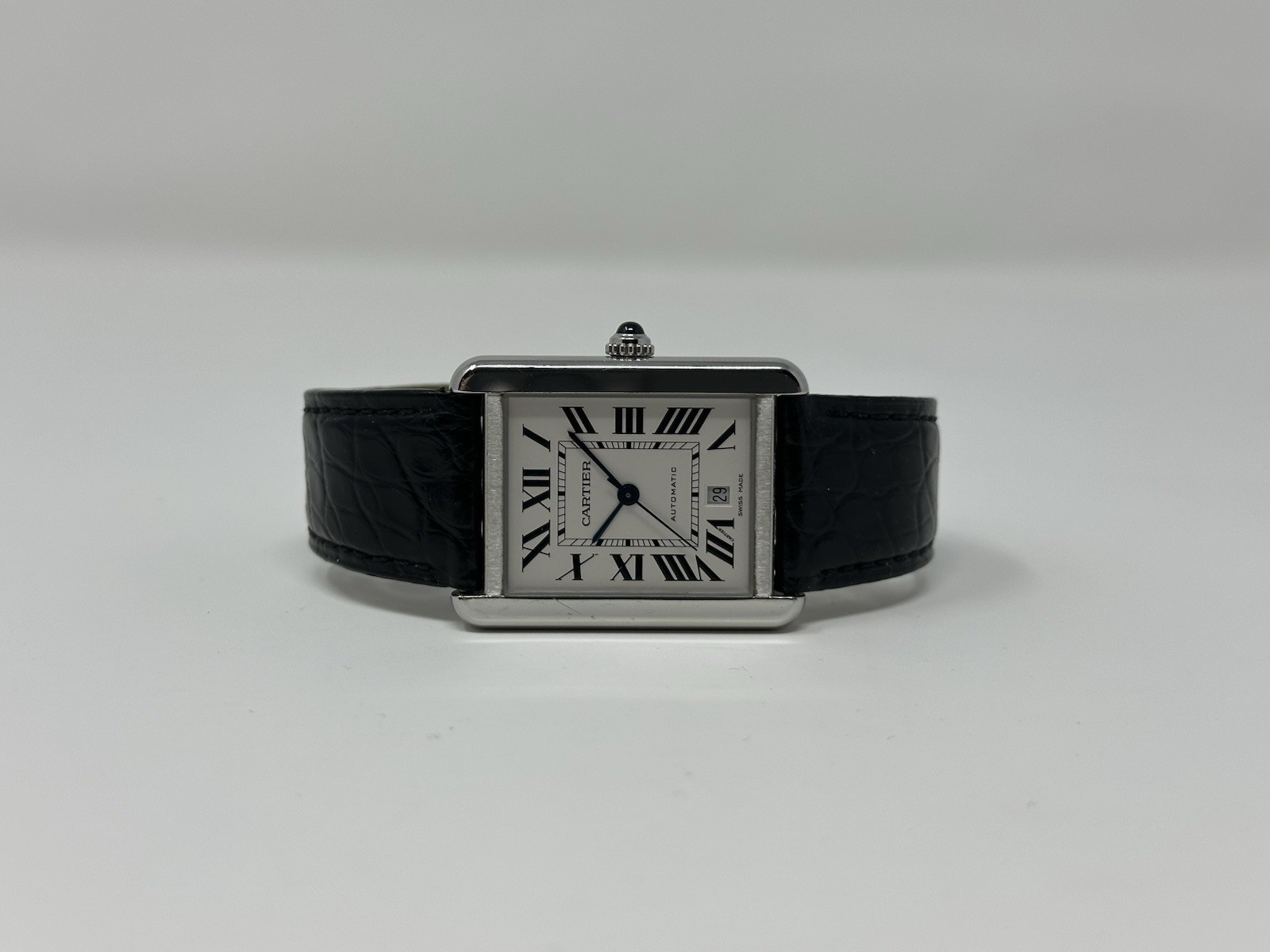 Cartier Tank Solo XL Automatic Stainless Steel  Ref. 3515 With Box & Booklets