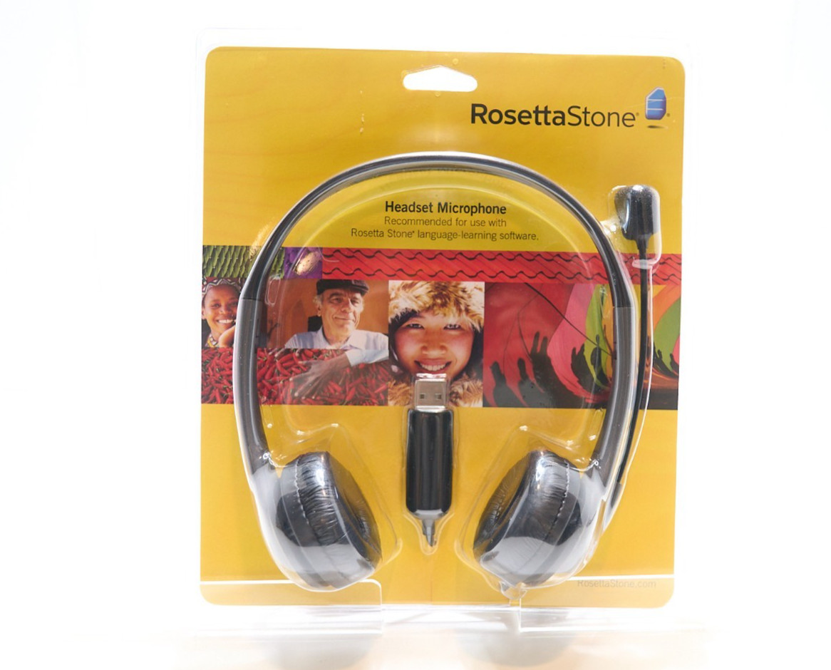 Rosetta Stone Headset Microphone USB For Language Learning Software
