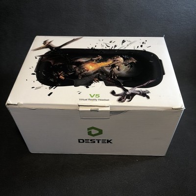 DESTEK V5 VR Headset 5.5-6.8'' Screen iPhone & Android Virtual Reality Goggles