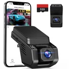 Dash Cam Front and Inside, 2.5K+1080P Dual Camera for Cars, Hidden Car Camera Fr
