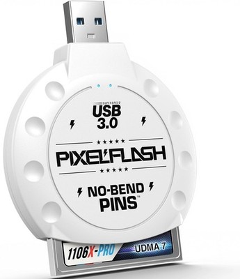 PixelFlash No-Bend Pins CF Memory Card Reader USB3.0 Compact Flash Adapter UDMA7