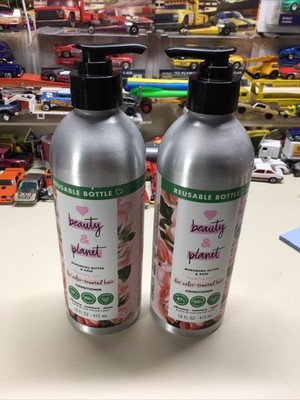 Love Beauty & Planet Lot Of 2 Murumuru Butter & Rose Cond. In Reuse Bottle 16oz
